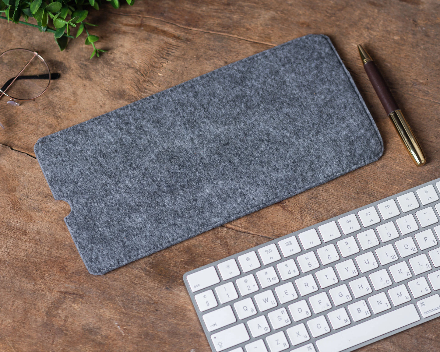 Felt Case for Magic Keyboard, Felt Sleeve for Wireless Magic Keyboard, Felt Bag for Apple Keyboard, Cover for Apple Keyboard Touch ID