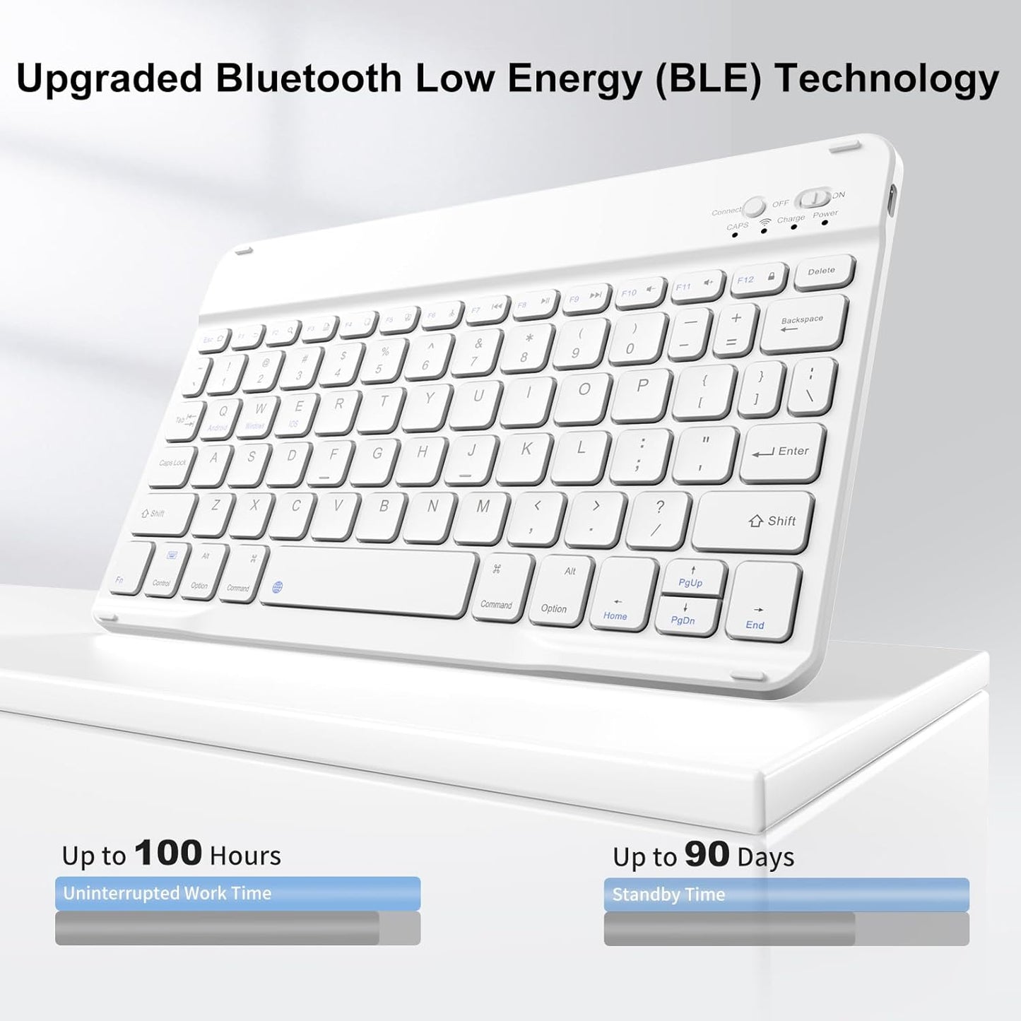 Keyboard Case for Ipad 9Th/8Th/7Th Generation 10.2 Inch (2021/2020/2019) Detachable Wireless Bluetooth Keyboard, Stand Folio Keyboard Cover with Pencil Holder, Auto Sleep/Wake, Gray