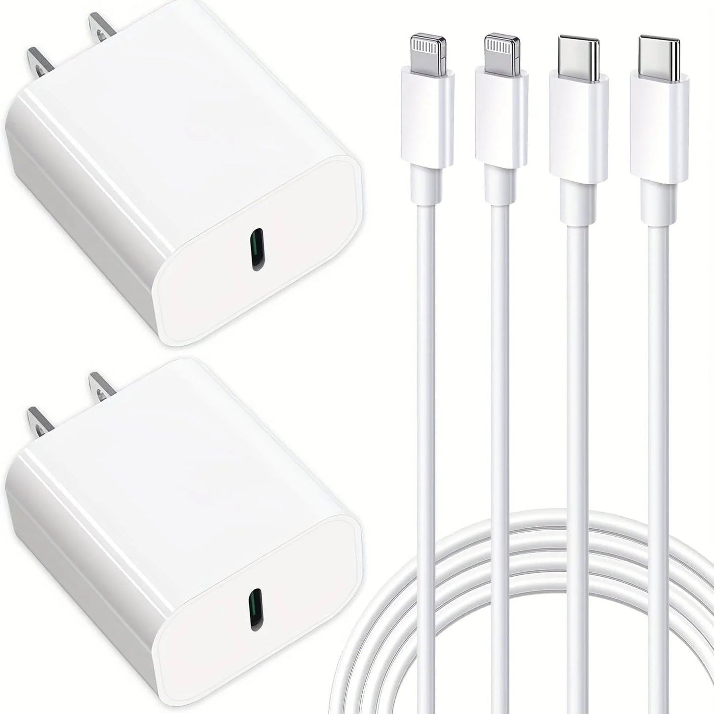 2 Pack Compatible with Iphone Charger,Iphone Fast Charger,Iphone 14/Iphone 13/Iphone 12/Iphone 11/Iphone X. with 2 Pack 6Ft Cable ,Fast Charger Cable