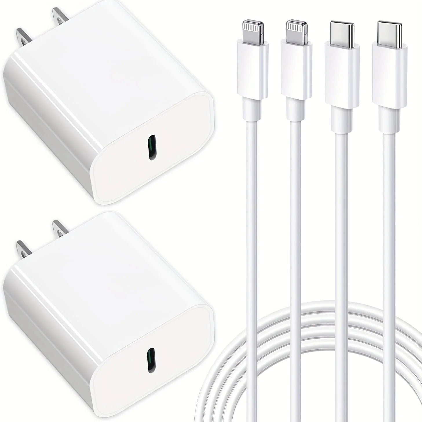 2 Pack Compatible with Iphone Charger,Iphone Fast Charger,Iphone 14/Iphone 13/Iphone 12/Iphone 11/Iphone X. with 2 Pack 6Ft Cable ,Fast Charger Cable