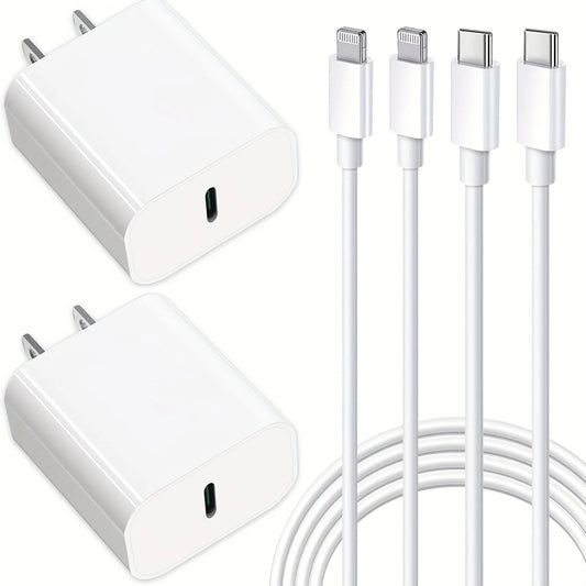 2 Pack Compatible with Iphone Charger,Iphone Fast Charger,Iphone 14/Iphone 13/Iphone 12/Iphone 11/Iphone X. with 2 Pack 6Ft Cable ,Fast Charger Cable