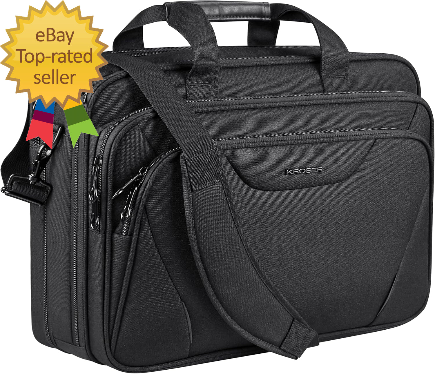 Laptop Bag Premium Laptop Briefcase Fits up to 17.3 Inch Laptop Expandable