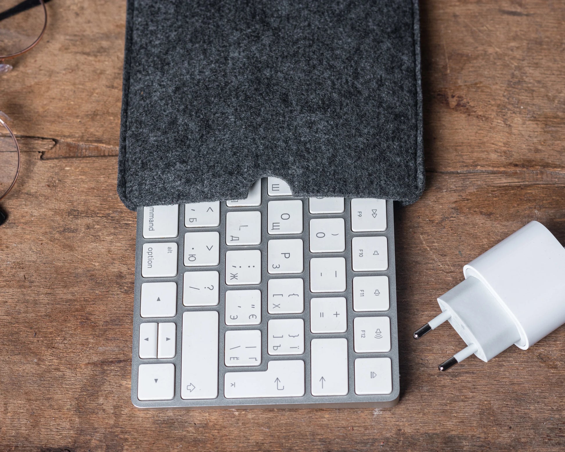 Felt Case for Magic Keyboard, Felt Sleeve for Wireless Magic Keyboard, Felt Bag for Apple Keyboard, Cover for Apple Keyboard Touch ID