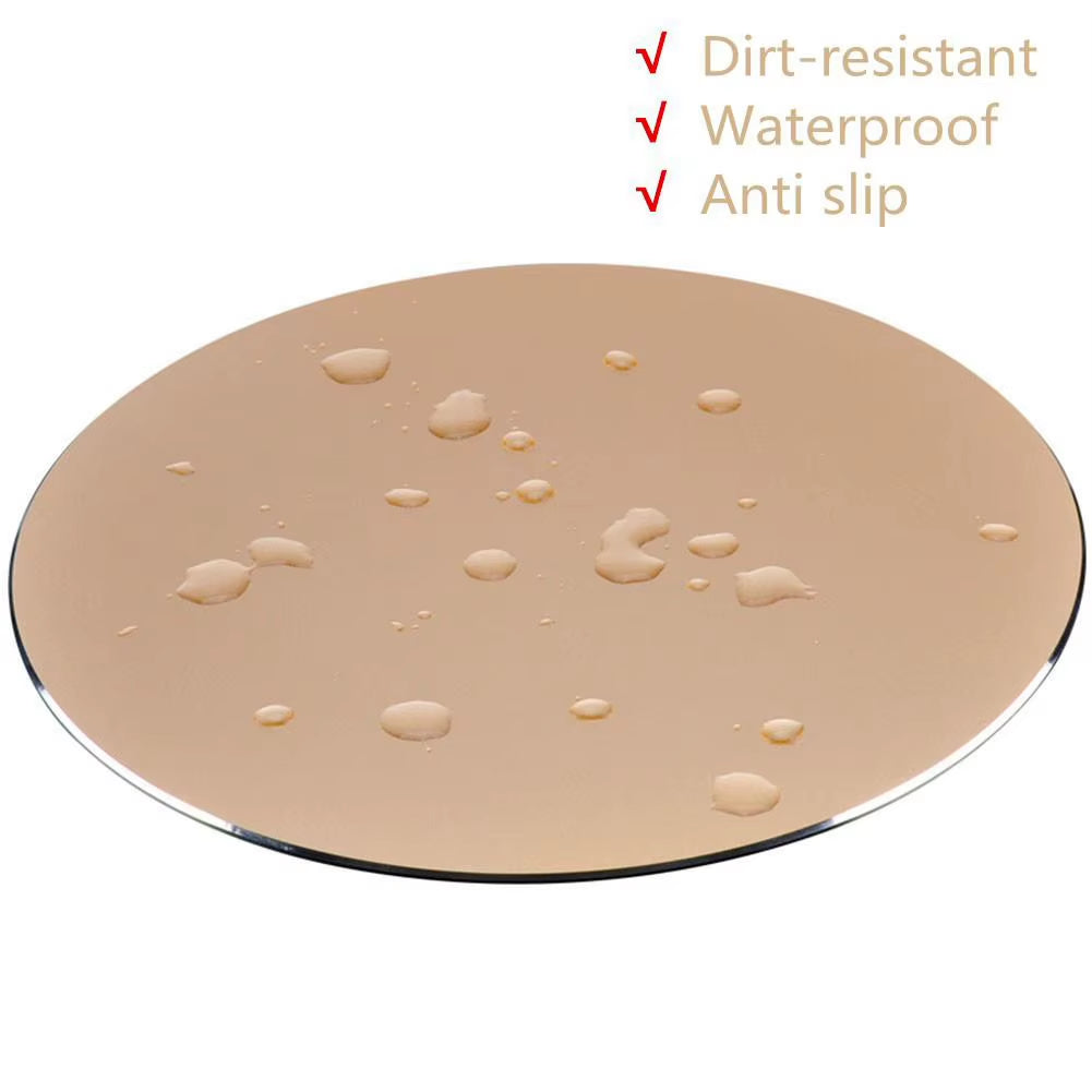 Aluminium Alloy Mouse Pad Non-Slip Waterproof round Desktop Gaming Mousepad Desk Mat Mouse Pad Gamer Computer PC Accessory